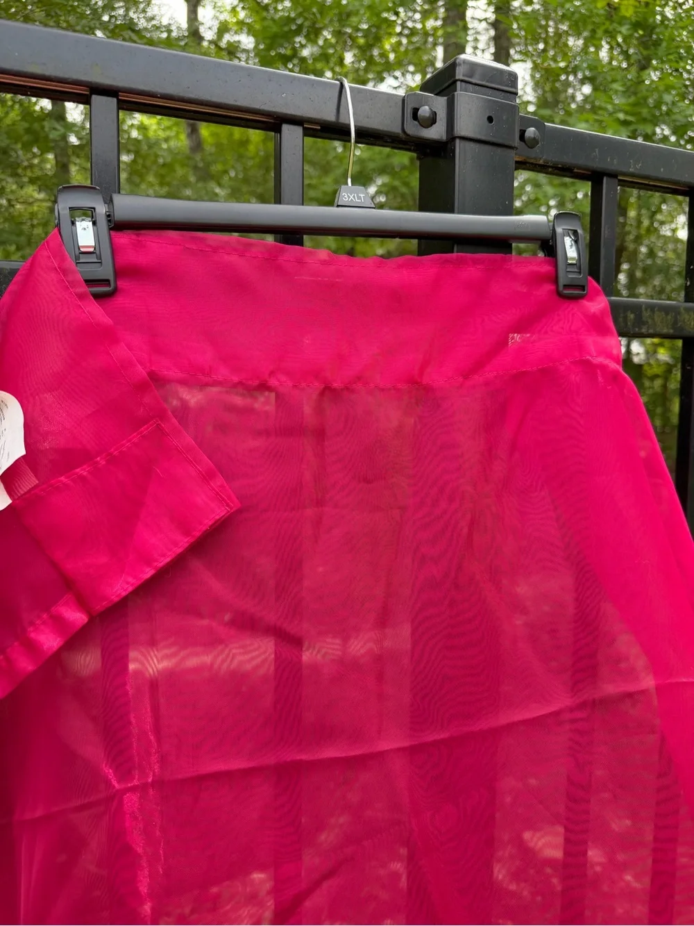 Bright Pink Sheer Window Curtains - Home Accents Ikea Sarita new w/o package